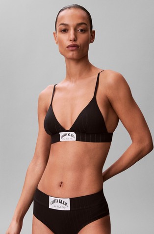 Lightly Lined Triangle Bralette - Heritage Classic Cotton