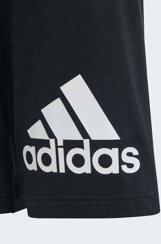 ADIDAS Essentials unisex logo bombažne kratke hlače Črna - Black / White 4