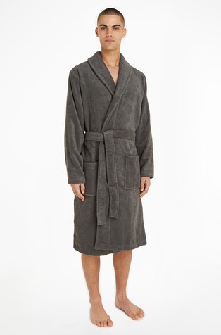 Cotton towelling bathrobe