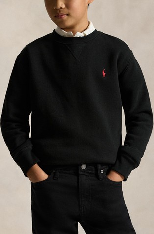 Cotton-blend-fleece sweatshirt