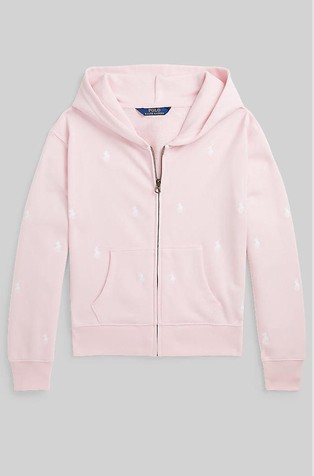 Pony Cotton-blend Hooded Zip-thru
