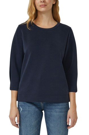 Scuba sweatshirt with 3/4 sleeves