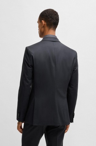 HUGO BOSS Slim-fit suit in a micro-patterned wool blend Black 4