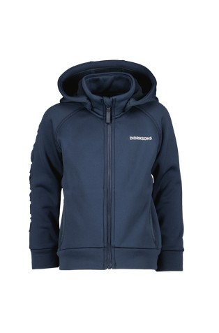 DIDRIKSONS Corin Kids' Full-Zip with Detachable Hood Navy 6