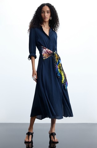 Midi srajčna obleka oblikovalca Christiana Lacroixa