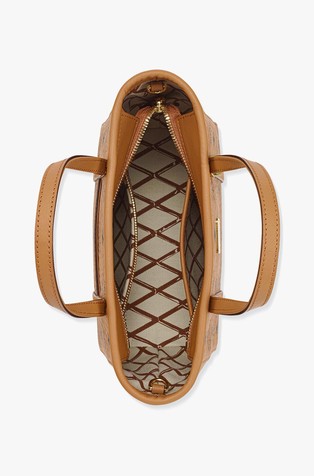 MCM Toni Mini Shopper Cognac 4