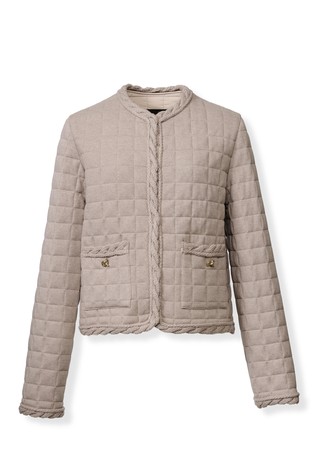 Quilted Platinum jacket