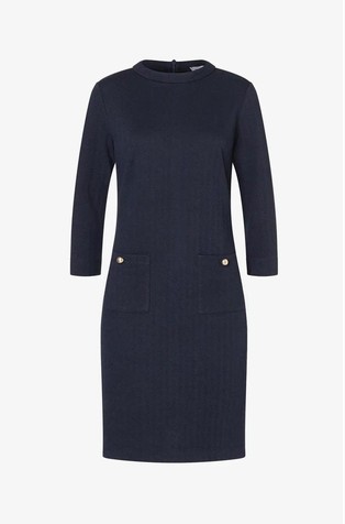 Kratka obleka iz strukturirane jersey tkanine