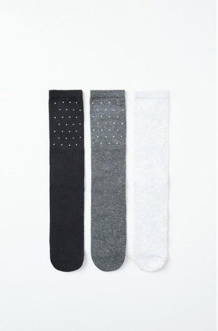 Pack of 3 studded socks