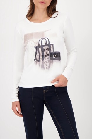 Majica z dolgimi rokavi in potiskom