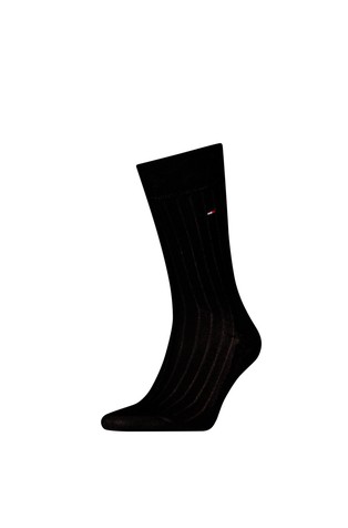 Ribbed Mercerised Cotton Blend Socks