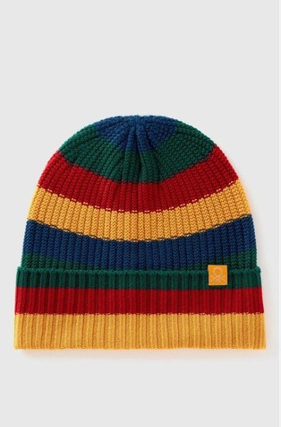 Striped knit hat
