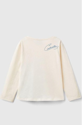 BENETTON Majica s potiskom Disney© princese Bela - Creamy White 2