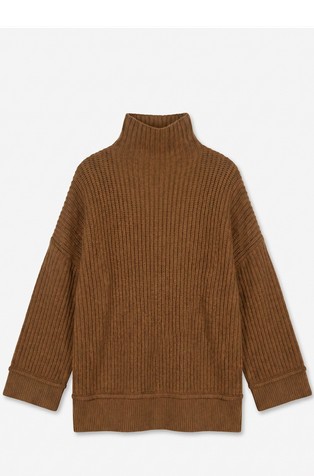 TSROSA high neck ribbed jumper