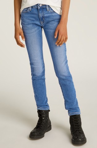 Skinny fit jeans hlače s spranim videzom