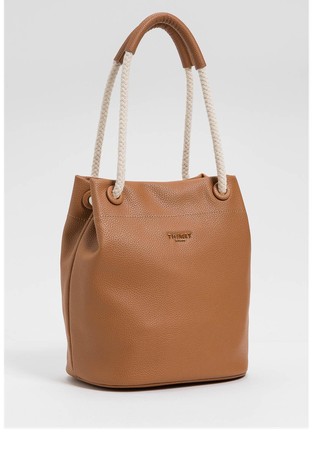 Bucket bag in faux-leather