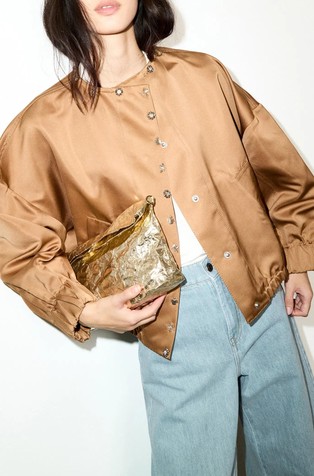 Satin bomber jacket