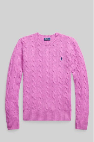 Cable Wool-cashmere Crewneck Sweater
