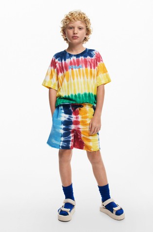 Kratke hlače s tie-dye vzorcem