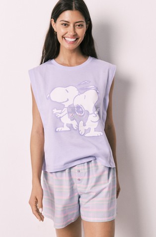 Snoopy bombažna pižama