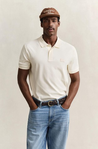 Bombažna polo majica s kratkimi rokavi