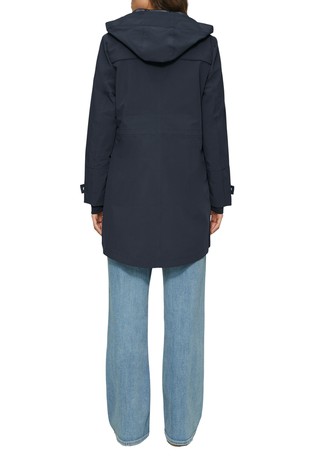 S.OLIVER Long softshell jacket with hood Dark Blue 2