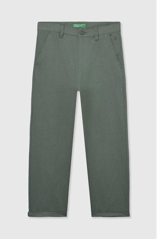 Relaxed fit hlače iz lanene mešanice