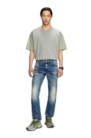 DIESEL Slim fit jeans hlače - 2019 D-Strukt 007Y6 Modra - Dark Blue 3
