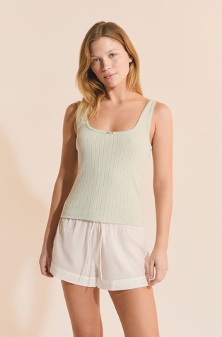 Odelia bombažen zgornji del pižame brez rokavov