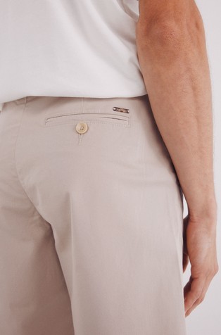 SPRINGFIELD Bermuda cotton wide fit Beige 5