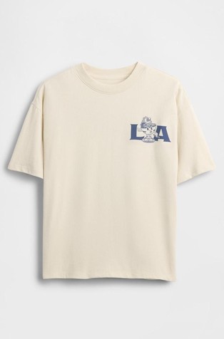 Majica s kratkimi rokavi in potiskom zadaj za dečke