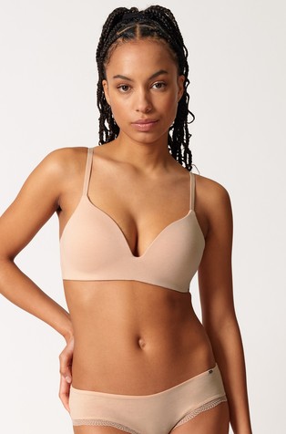 Classicotton padded triangle bra