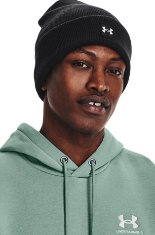 Halftime pletena kapa z zavihanim robom