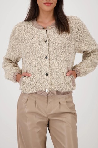 Pletena jopa v videzu tvida z lureks vlakni