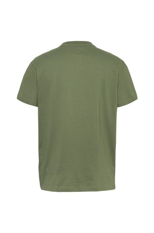 TOMMY HILFIGER Regular fit logo majica s kratkimi rokavi Zelena - Green 7