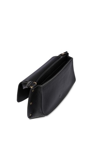 POLLINI Austin usnjena torbica za čez ramo Črna - Black 4