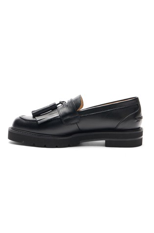 STUART WEITZMAN Mila leather loafers Black 3