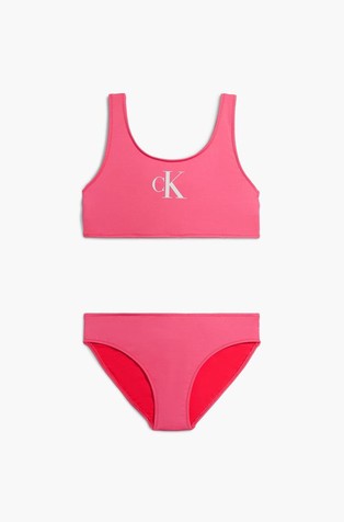 CALVIN KLEIN UNDERWEAR Girls Bralette Bikini Set - CK Monogram