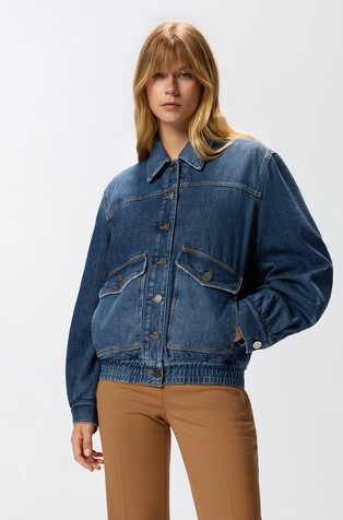 Oversized fit denim jakna