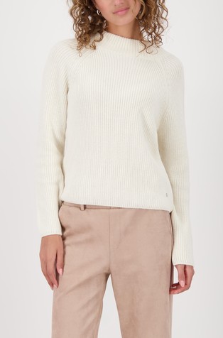 Pleten pulover iz bombažne mešanice