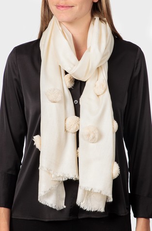 Pom pom pashmina
