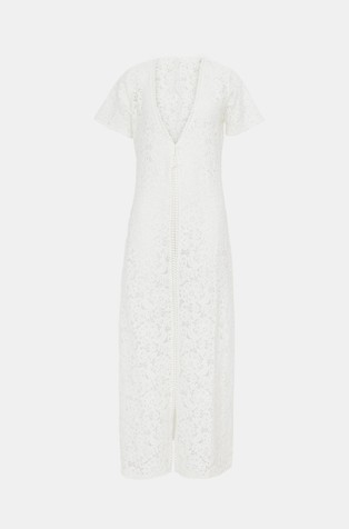 Open kaftan with buttons