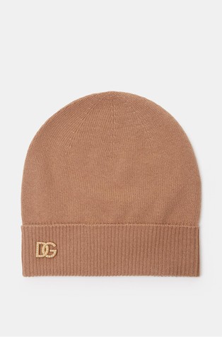 Knitted hat in virgin wool with DG logo
