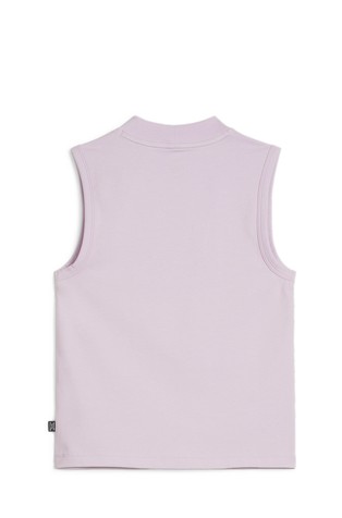PUMA Essentials slim fit logo majica brez rokavov Roza - Pink Dust 2