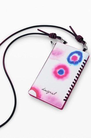 DESIGUAL Medium smooth convertible wallet with tie-dye print Multi 4