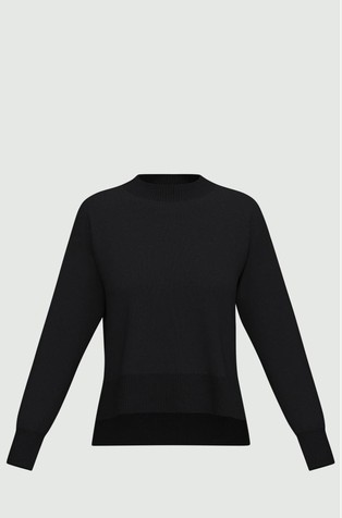 Knitted sweater in viscose-blend