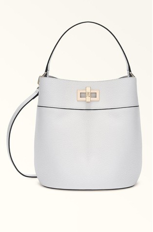 Usnjena bucket torbica