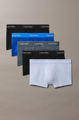 5 Pack Low Rise Trunks - Icon Cotton Stretch