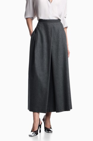 Flared skirt in flannel