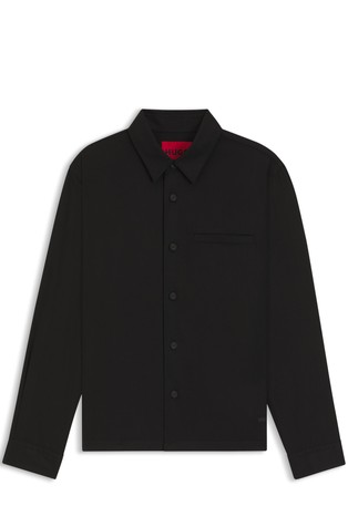 Oversized fit srajčna jakna iz liocela in bombaža